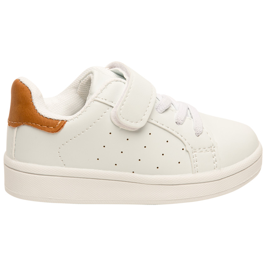 Baskets basses à scratch et lacets élastiqués pour garçon 