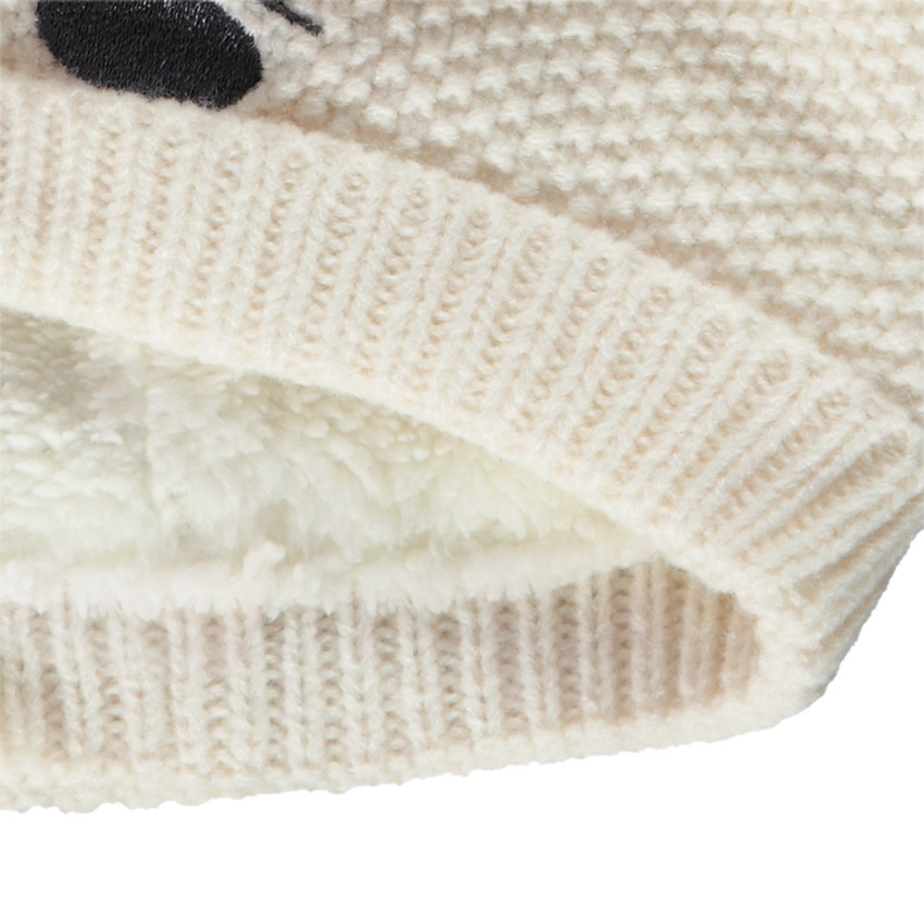 Gorro con pompón forrado Minnie Disney para bebé niña 