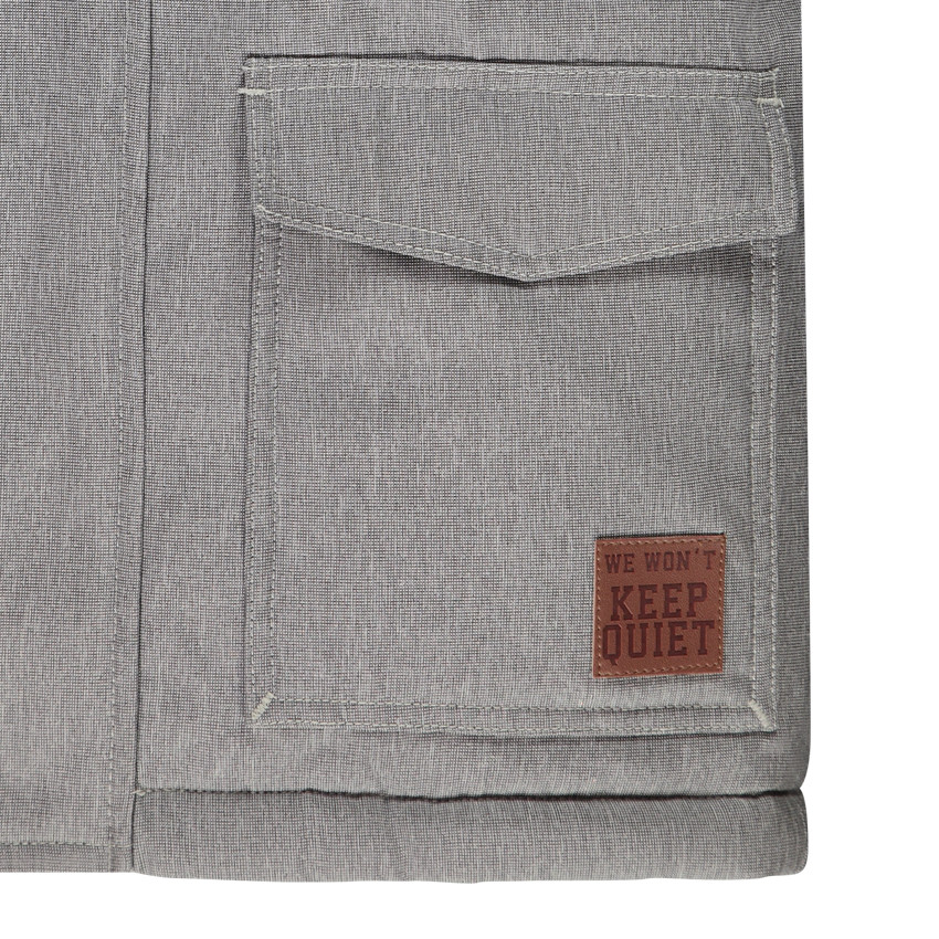 Parka para el frío con capucha con pelo sintético para niño 