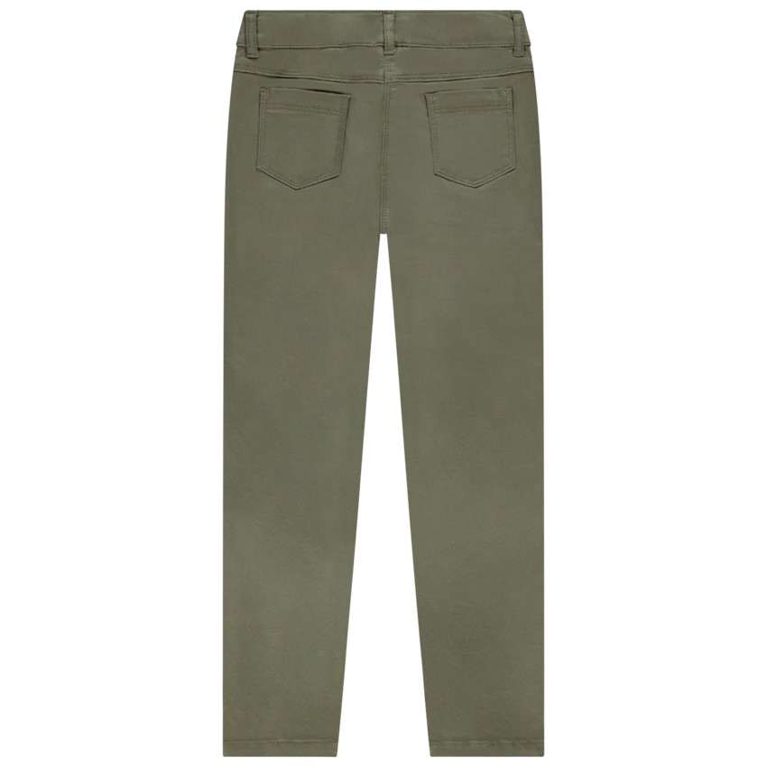 Pantalón slim en sarga lisa niña 
