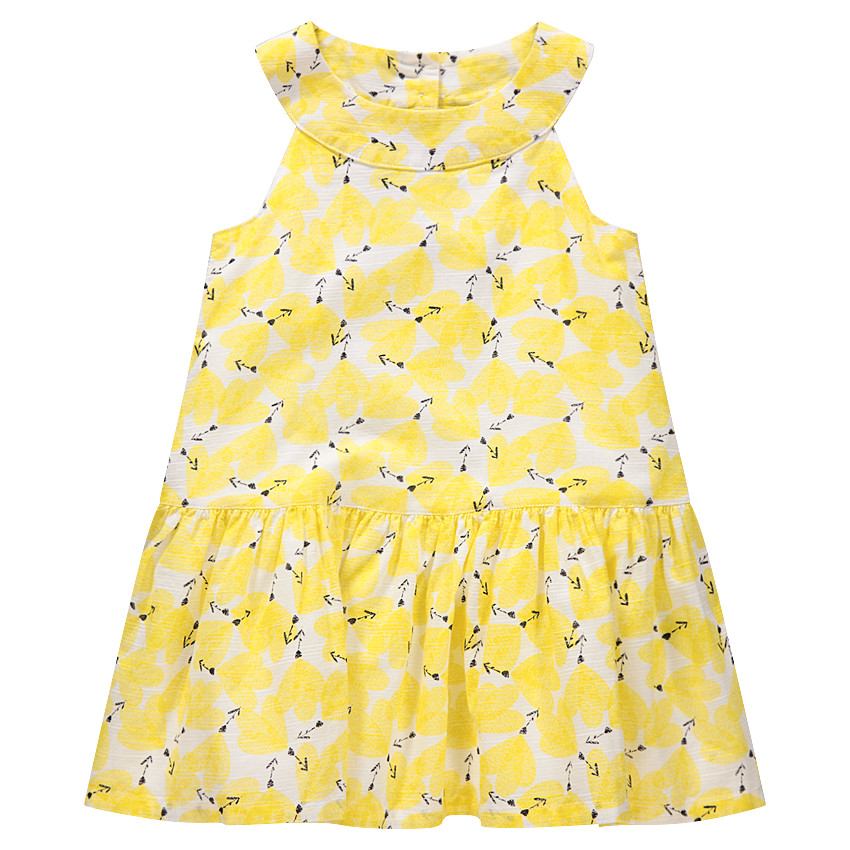 Vestido sin mangas con estampado de fantasía all over 