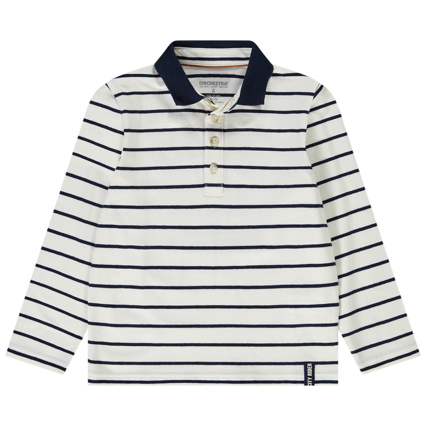 Polo de manga larga a rayas para niño 