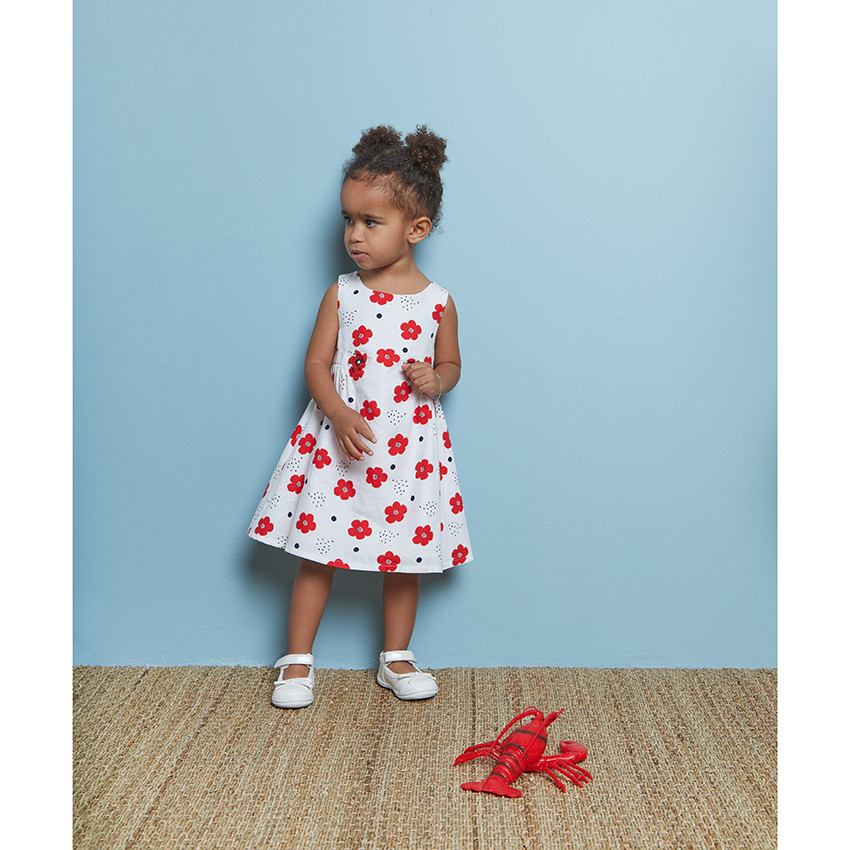 Ropita corta de flores para bebé niña 