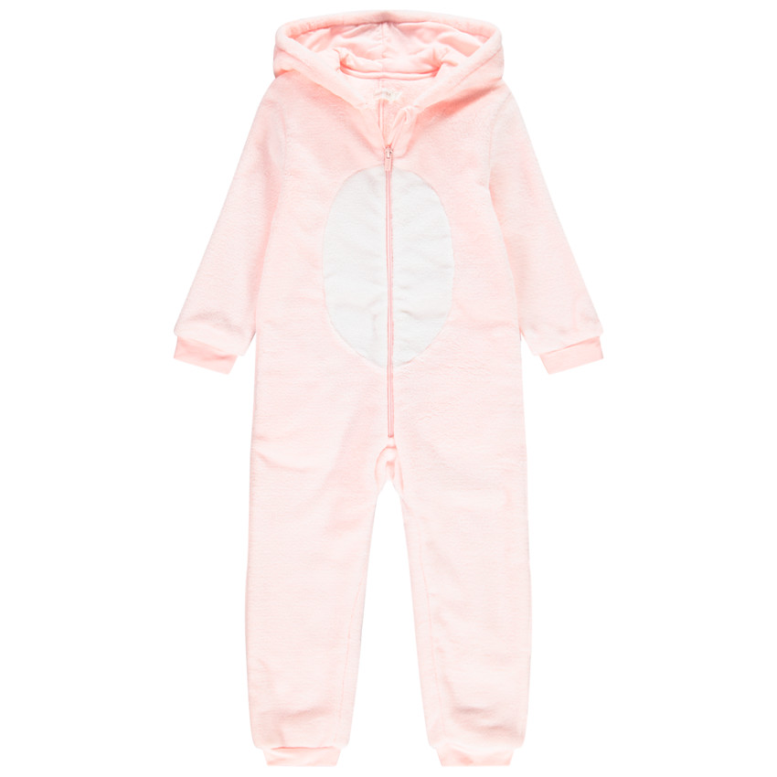 Pelele de sherpa con estampado de alce para niña 