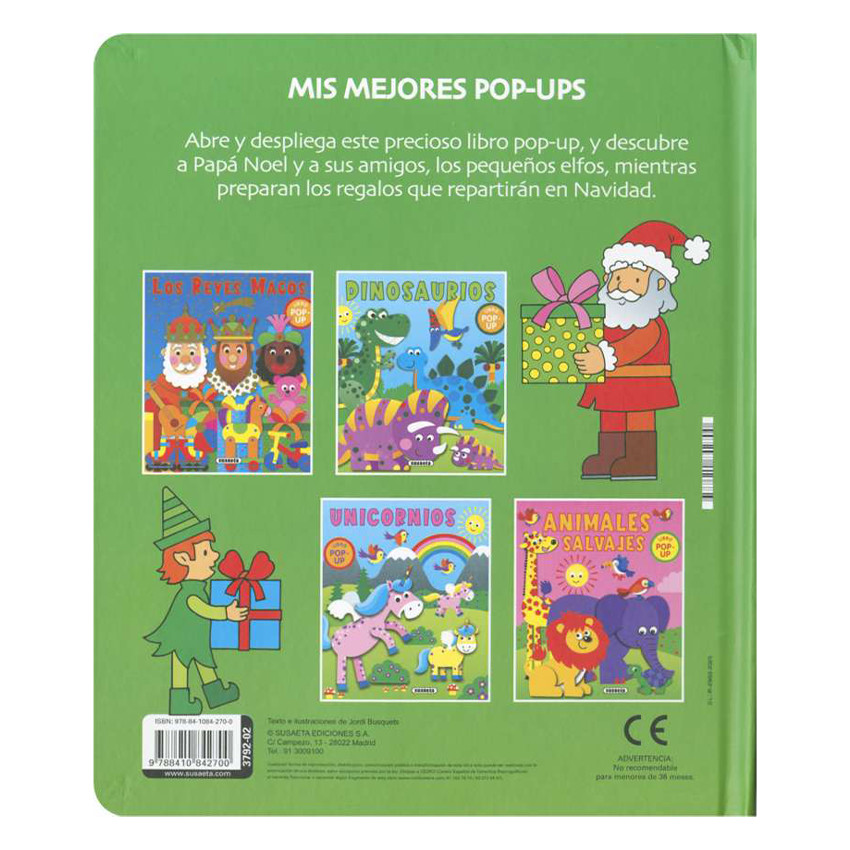 Libro pop-up Papá Noel +3 años 
