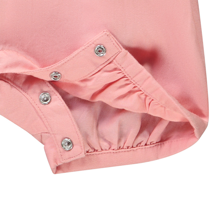 Conjunto de 2 piezas con peto bordado de mariposa para bebé niña  Additional Conjunto de 2 piezas con peto bordado de mariposa para bebé niña