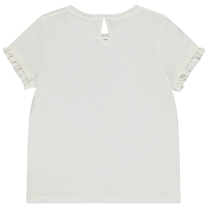 Camiseta de manga corta con bordado dorado para niña  Additional Camiseta de manga corta con bordado dorado para niña