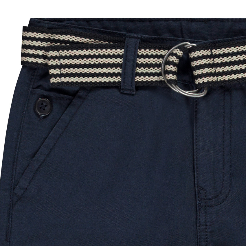 Pantalón chino con cinturón tejido para niño 