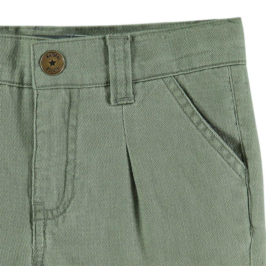 Pantalón de algodón de fantasía con pliegues  Additional Pantalón de algodón de fantasía con pliegues