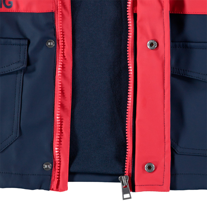 Cortavientos de goma bicolor con estampado de Spiderman 