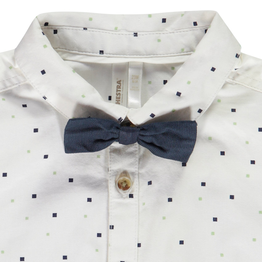 Conjunto de 2 piezas con pajarita para bebé niño 