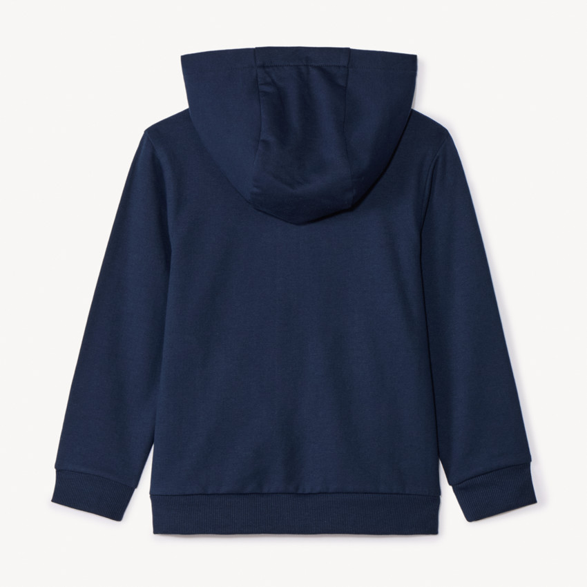 Chaqueta con capucha de felpa lisa para niño 