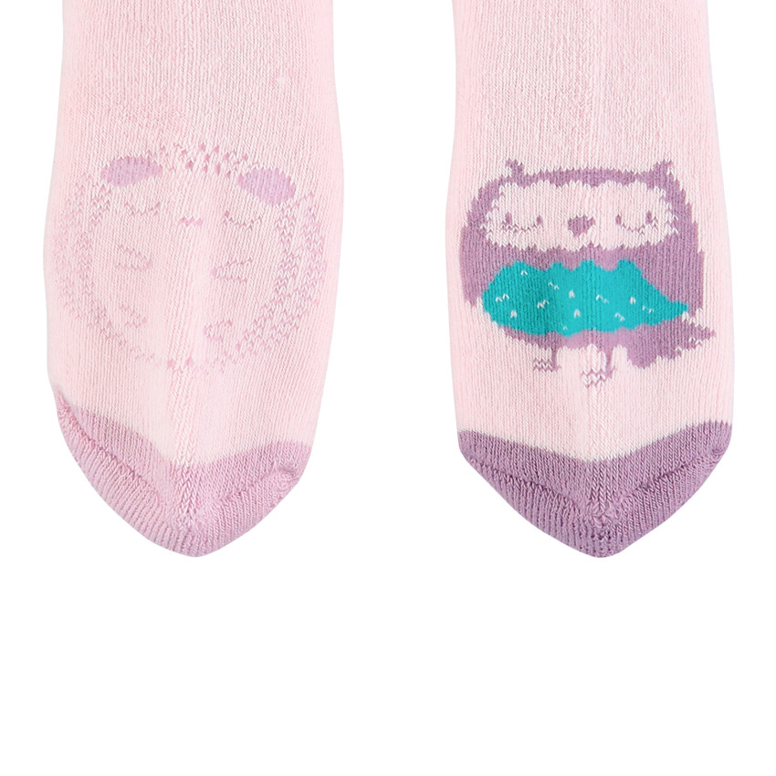 Pack de 2 pares de calcetines erizo/búho punto jacquard 