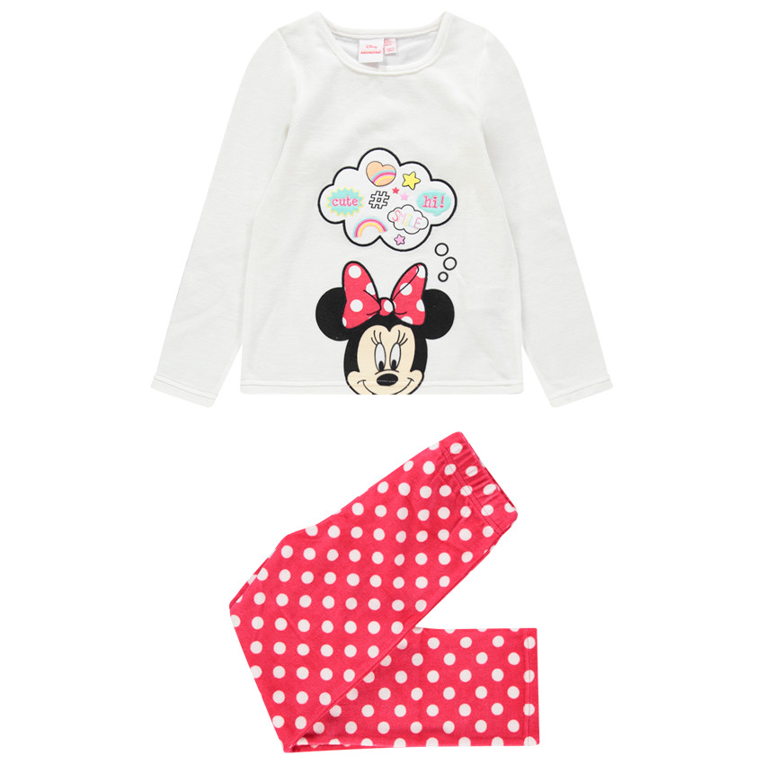 Pijama de terciopelo con estampado de Minnie Disney 