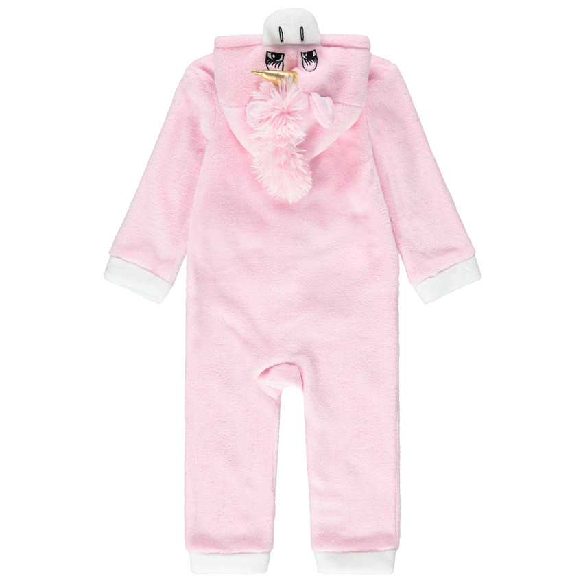 Pijama unicornio de borreguillo con detalles bordados 