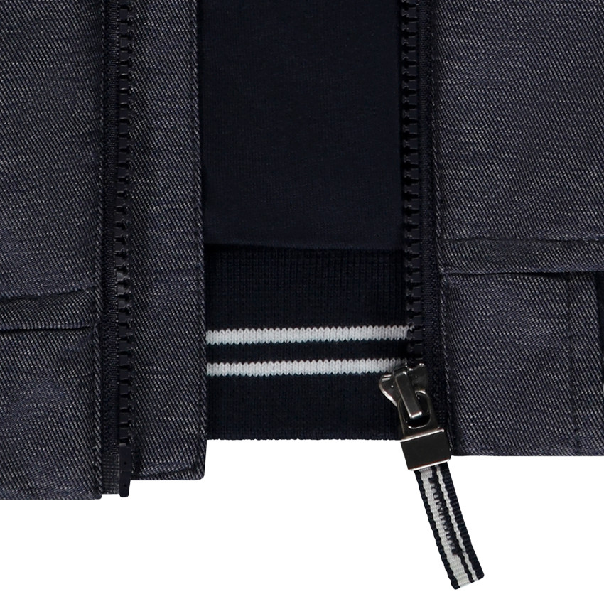 Chubasquero con capucha efecto metálico para niño 