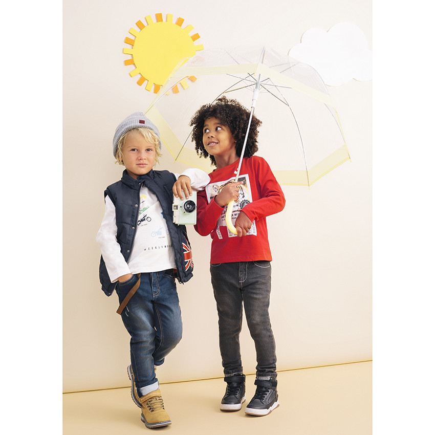 Vaquero efecto usado con tirantes  amovibles 