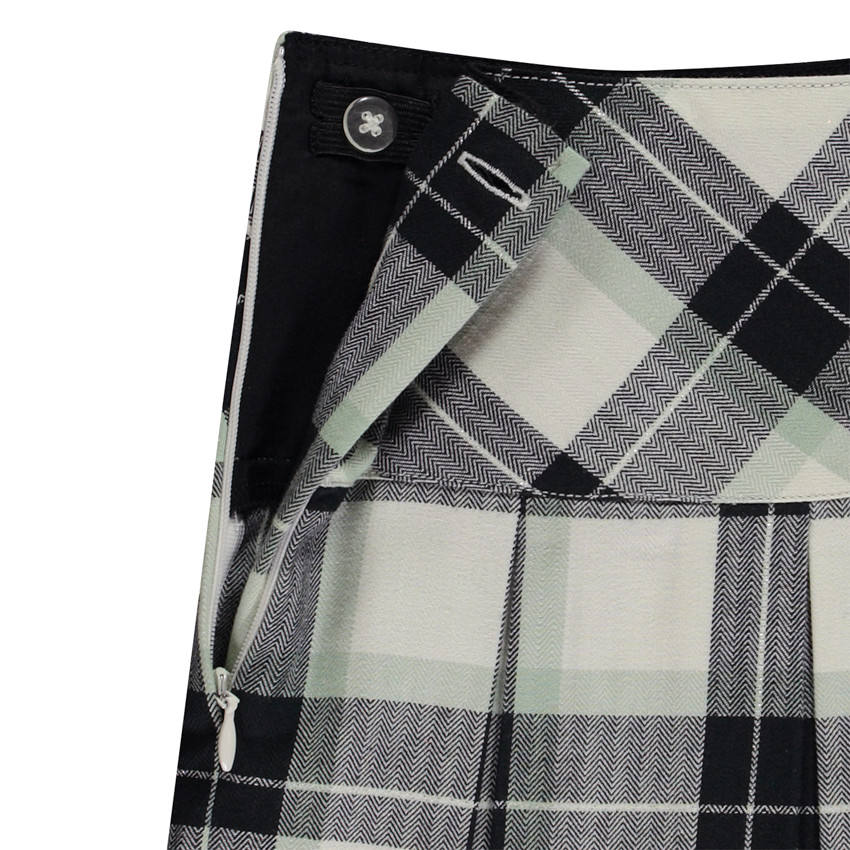 Falda de cuadros con lazos para niña 