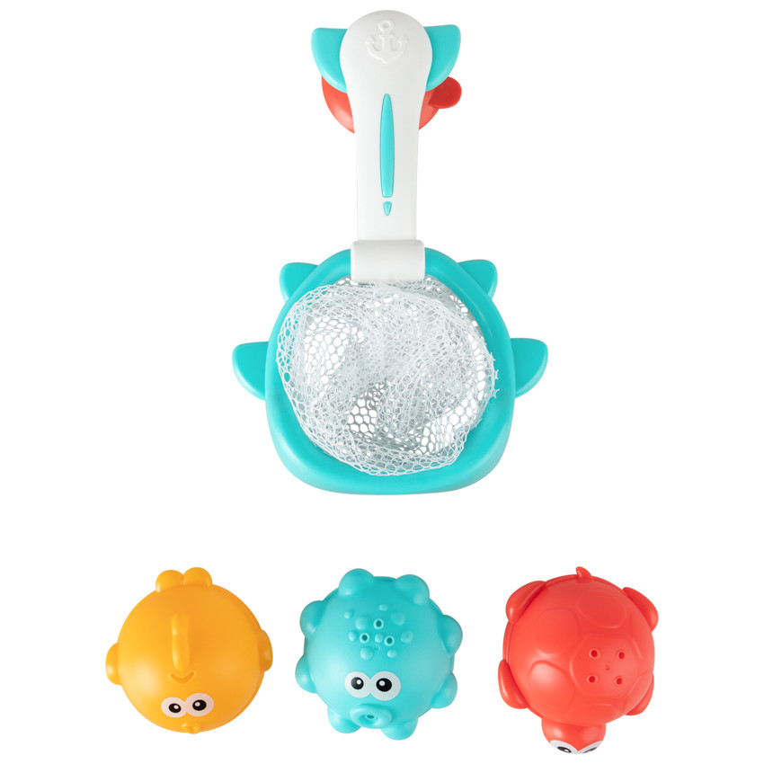 Juguete de baño con cesta 
