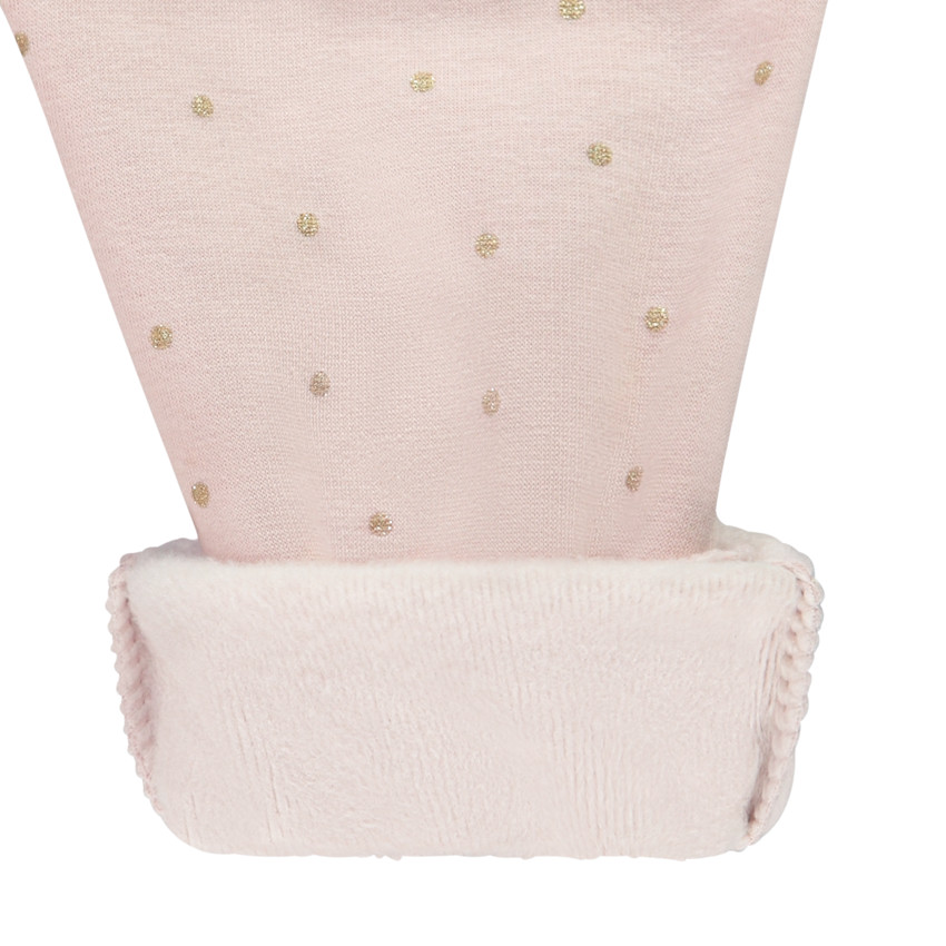 Pantalón jogging de jersey sherpa con lunares brillantes para bebé niña 