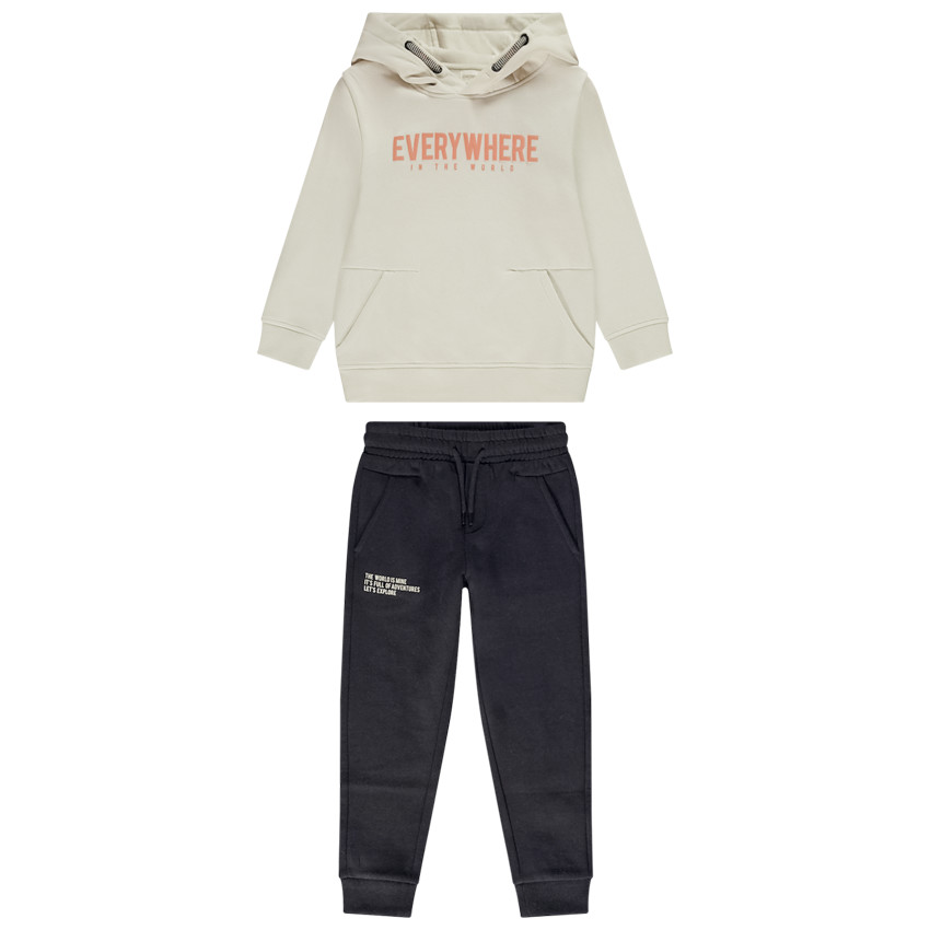 Ensemble jogging 2 pi ces puff print pour gar on