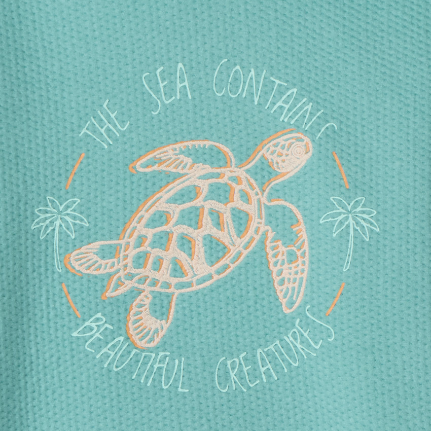 Sudadera con capucha de felpa con bordado divertido para niño 