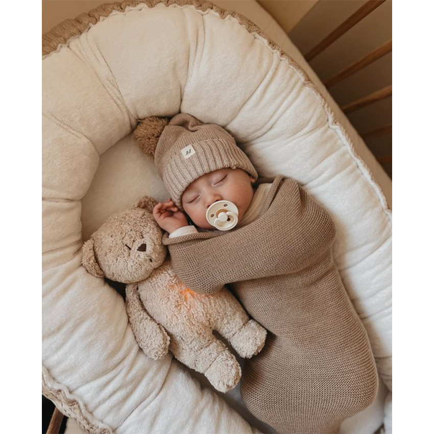 VEILLEUSE PELUCHE MOONIE THE HUMMING BEAR 2.0 - SAND 