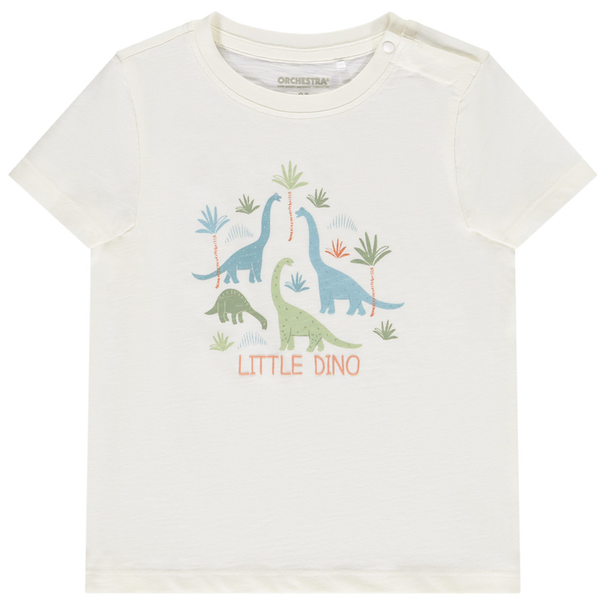 Camiseta de manga corta con motivo de dinosaurios para bebé niño 