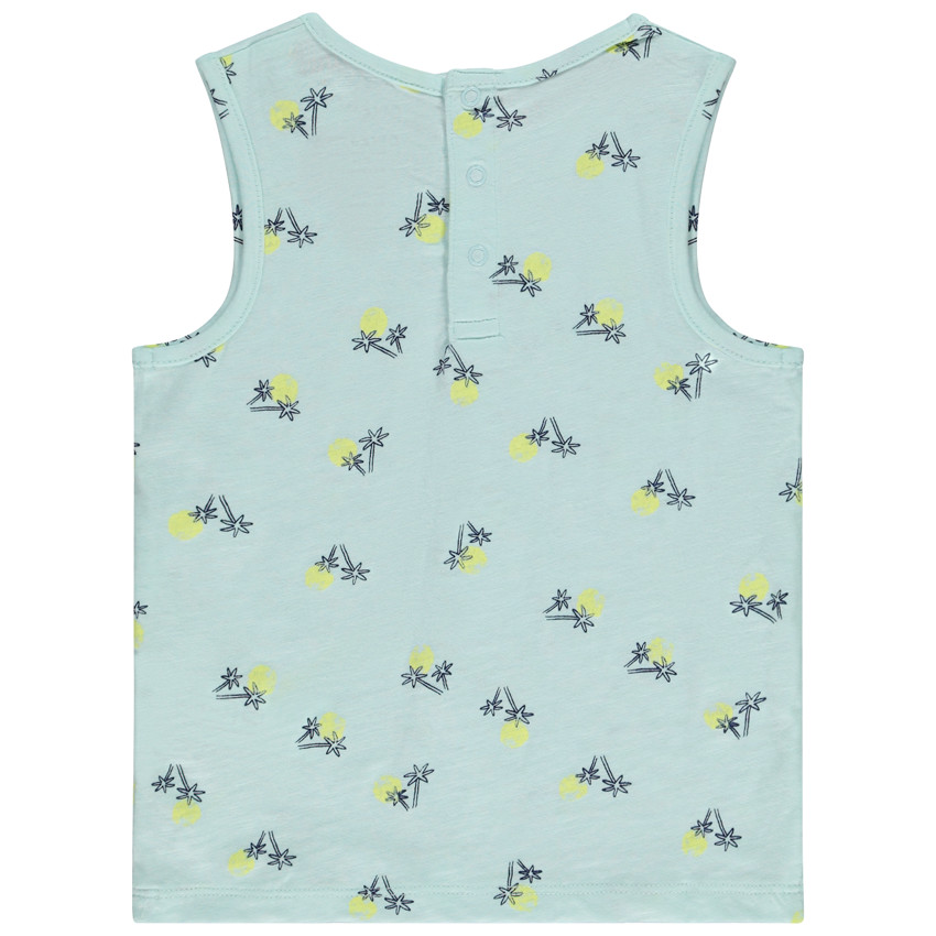 Pack de 5 camisetas sin mangas de jersey slub para bebé niño 