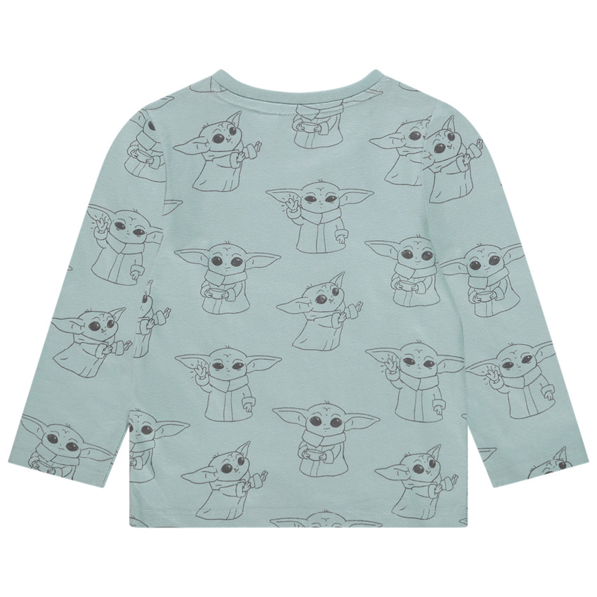 Camiseta manga larga estampado Grogu Star Wars para bebé niño 