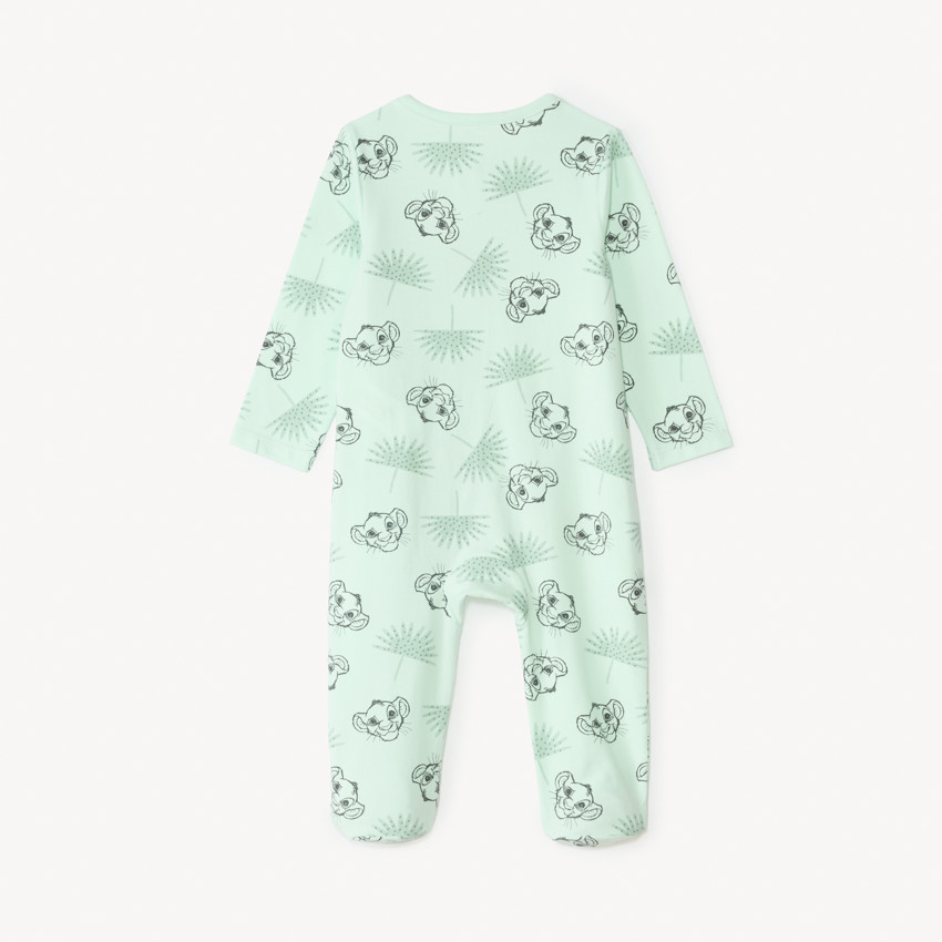 Pijama con cremallera frontal estampado del Rey León de Disney para bebé niño. 