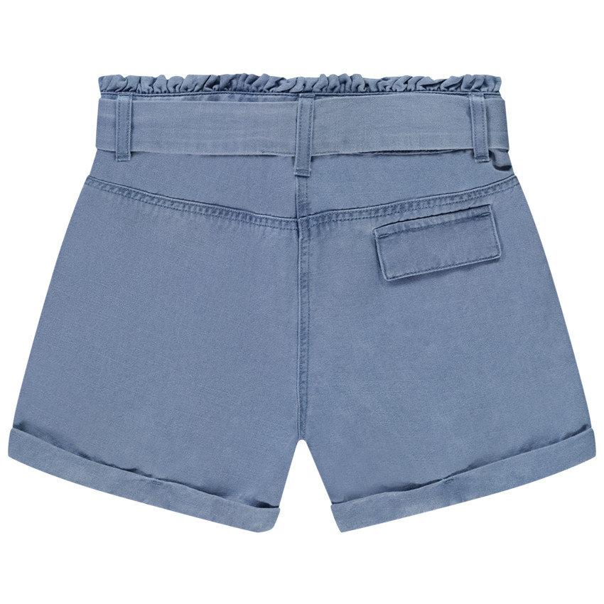 Short paperbag con cinturón para anudar para niña 