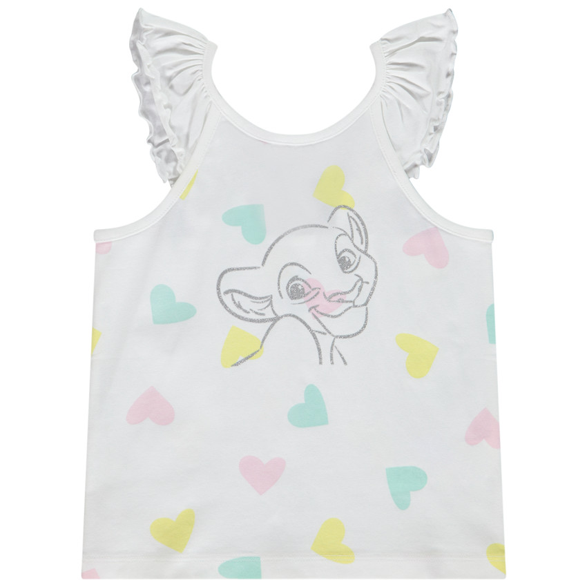 Camiseta sin mangas con estampado de corazones y print brillante Nala Disney para bebé niña 