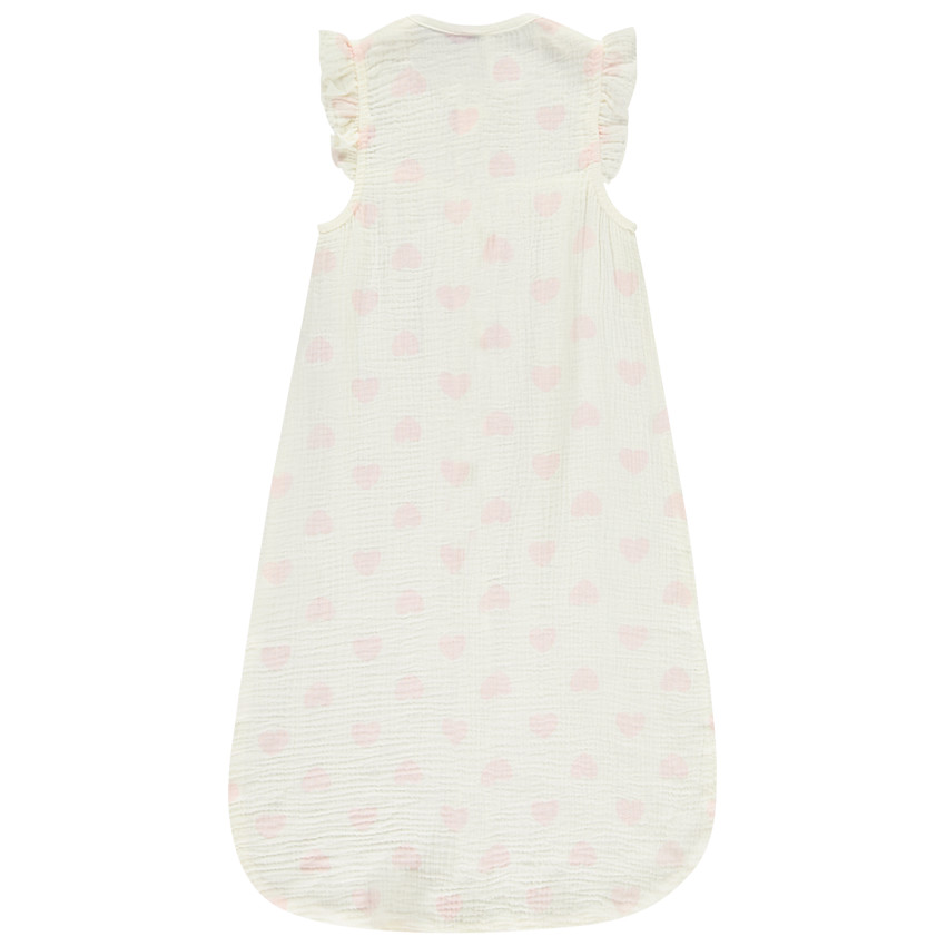 Gigoteuse con volantes TOG 0.5 impresa con corazones para niña 