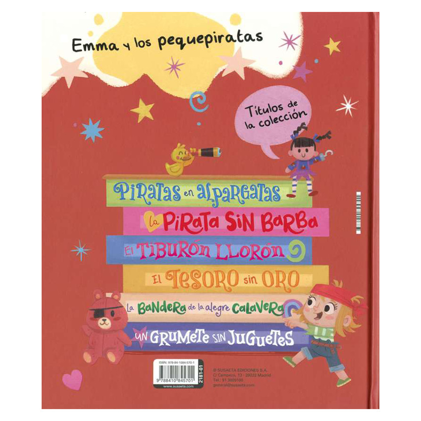 Cuento Piratas en alpargatas colección Emma y los pequepiratas +5años 