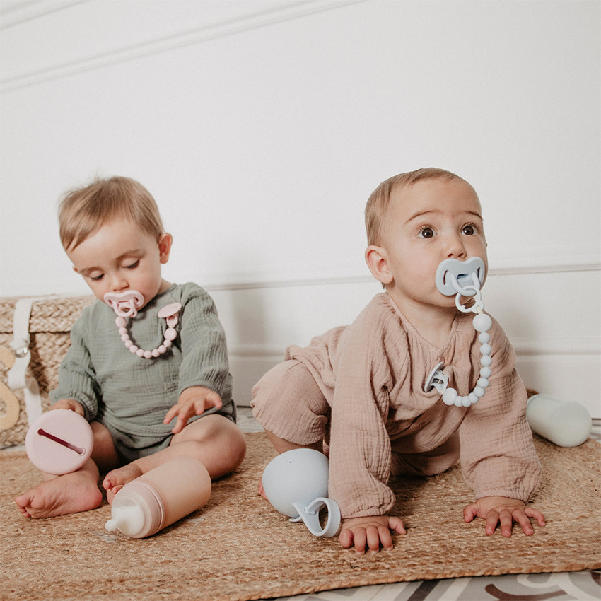 Chupete silicona fisiológico 6-18M Colour Essence Smoothie azul soft 