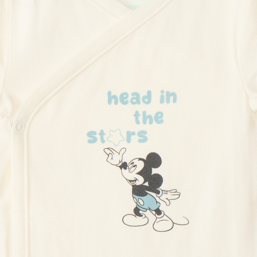 Lote de 3 bodies de manga corta Mickey Disney para bebé niño (aperturas diferentes según la edad) 