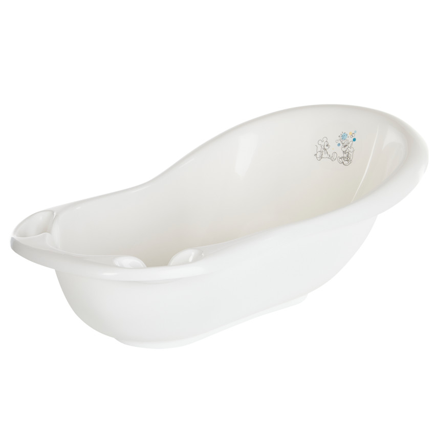 Bañera con tapón de desagüe Mickey y Minnie 