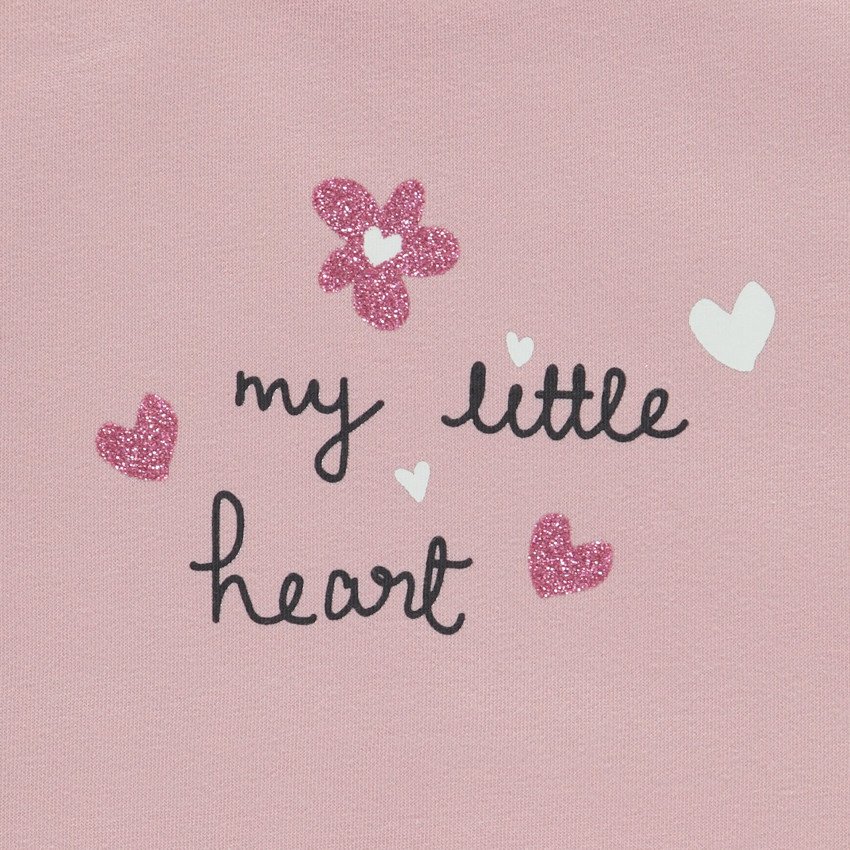 Conjunto de chándal con estampado brillante para niña bebé 