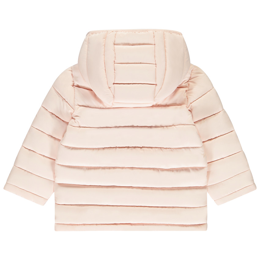 Plumífero ligero de tela acolchada lisa para niña bebé 