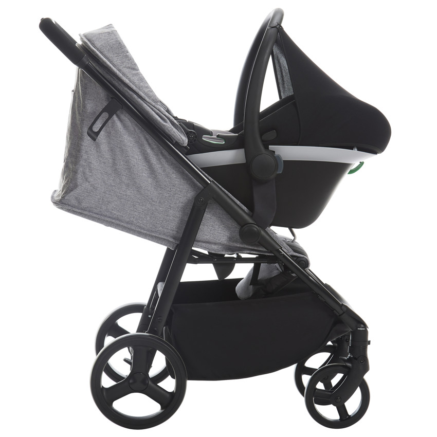 Cochecito dúo Essential con silla de coche i-Size negro/gris 
