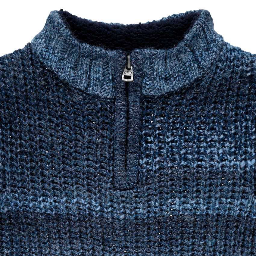 Jersey de punto grueso con cuello con cremallera 