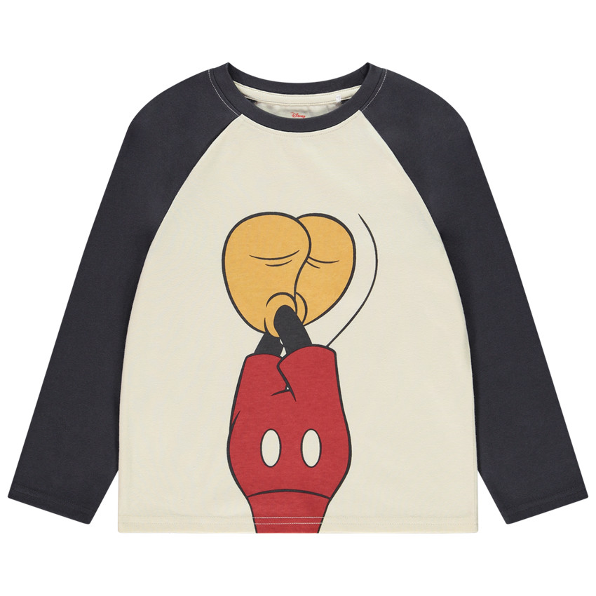 Camiseta de manga larga raglán Mickey Disney para niño 