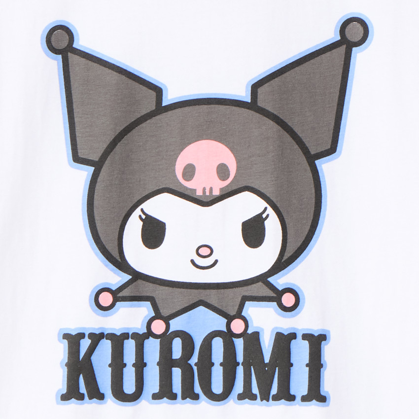 Camiseta de manga corta fantaisie Kuromi para niña 