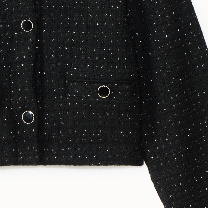 Chaqueta de sastre brillante de malla fantasía niña 