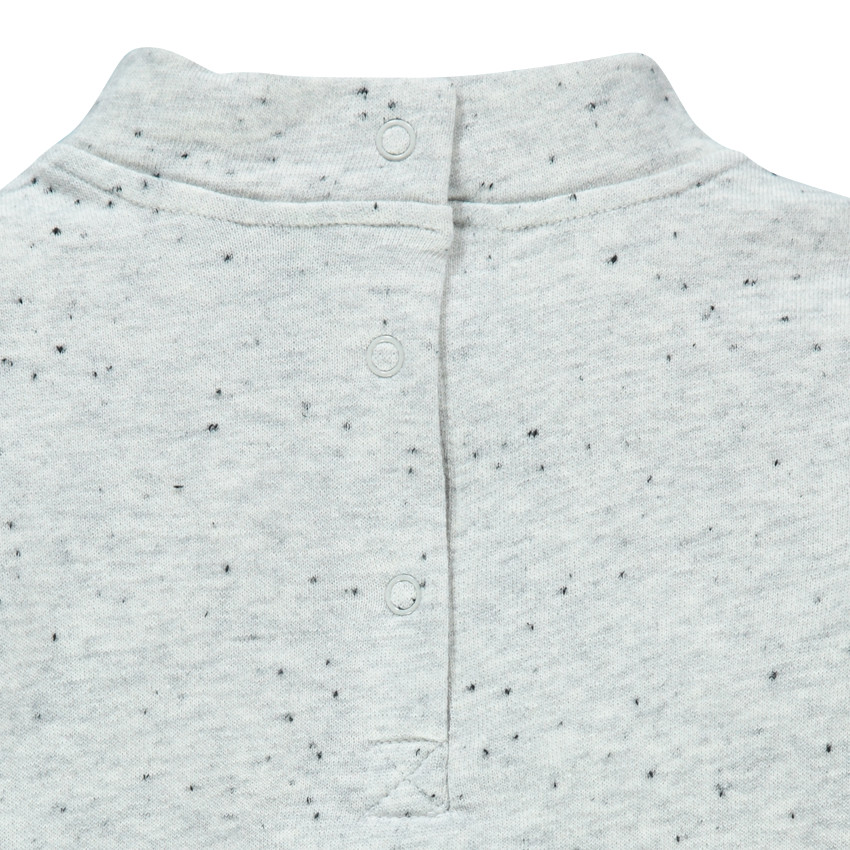 Sudadera efecto neps de felpa con monstros con bordado 