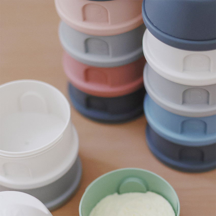 Boîte doseuse 4 compartiments Mineral Grey/Blue 