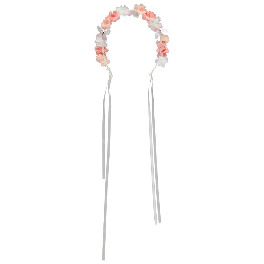 Diadema floral estilo corona de flores para niña 