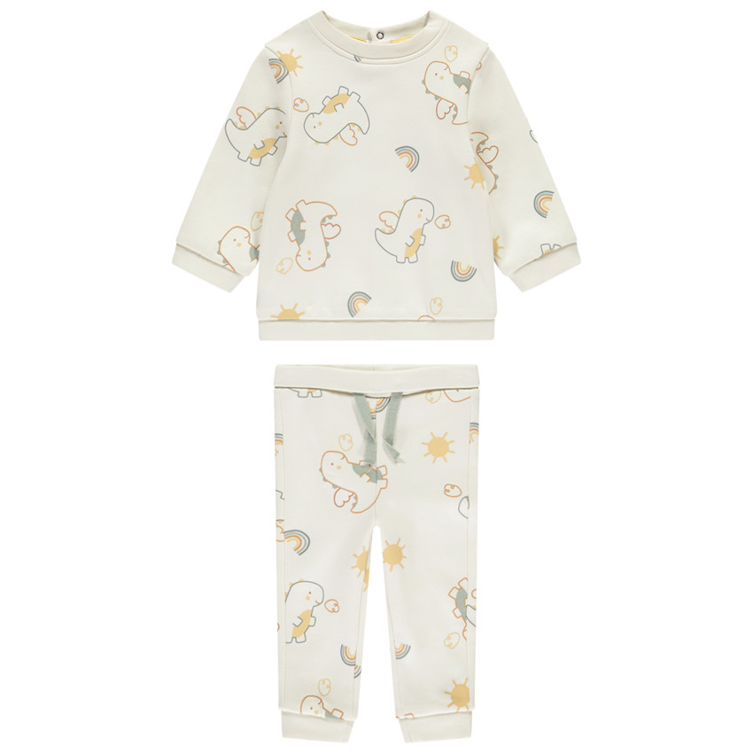 Conjunto de felpa estampada de dragones para bebé niño 