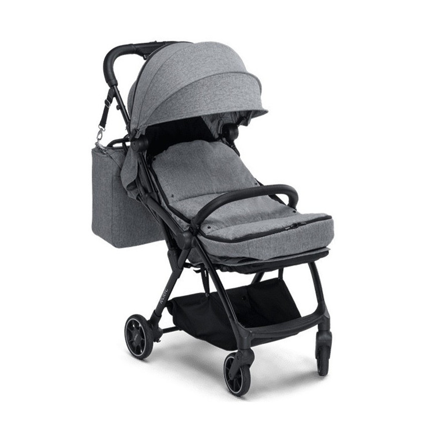 Bolso cambiador gris jaspeado 